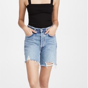 Citizens of Humanity Camilla Frayed Hem Denim Shorts 26